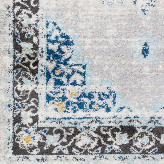 Alfombra vintage Shag VTS-4103 de 2,44 m x 3,05 m, tejida a máquina