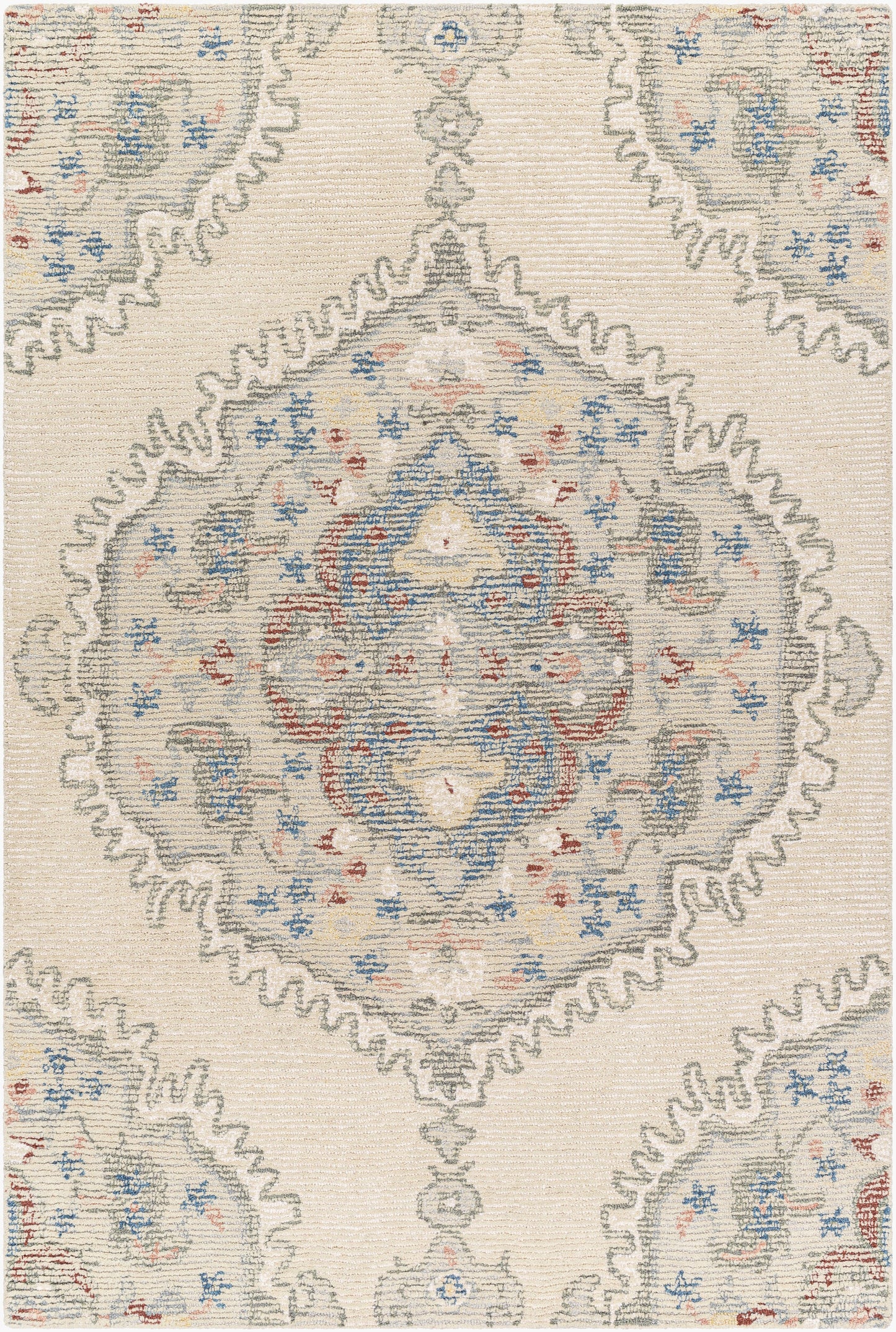 Vivianne VVE-2302 2' x 3' Handmade Wool Accent Rug