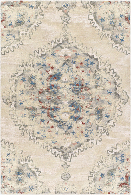 Vivianne VVE-2302 2' x 3' Handmade Wool Accent Rug
