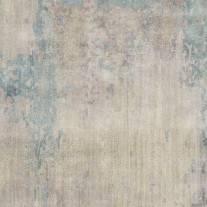 Alfombra de lana hecha a mano, acuarela WAT-5000, 1,52 m x 2,44 m