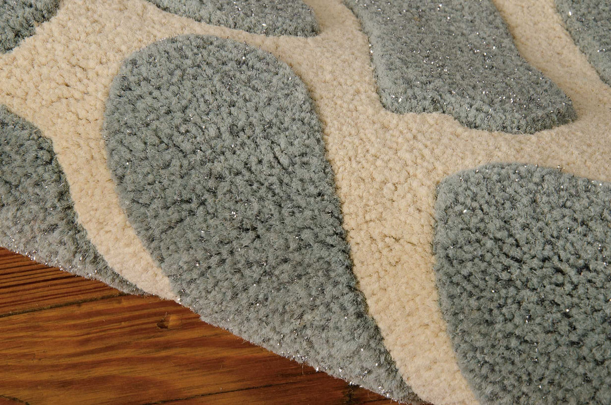 Michael Amini Zambiana MA403 Aqua Tufted Rug