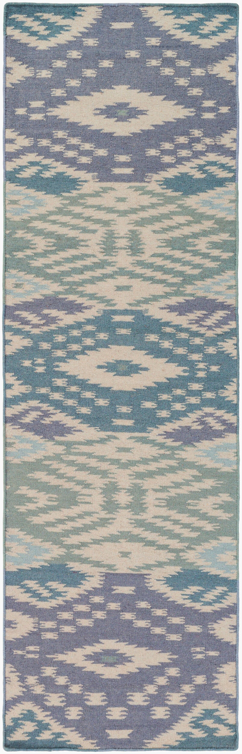 Wanderer WRR-2001 8ft Runner Handmade Wool Runner Rug