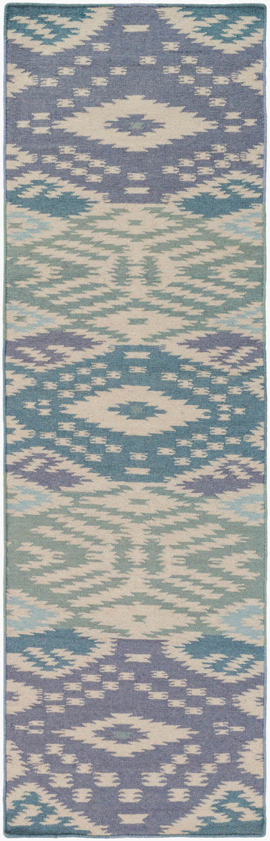 Wanderer WRR-2001 8ft Runner Handmade Wool Runner Rug