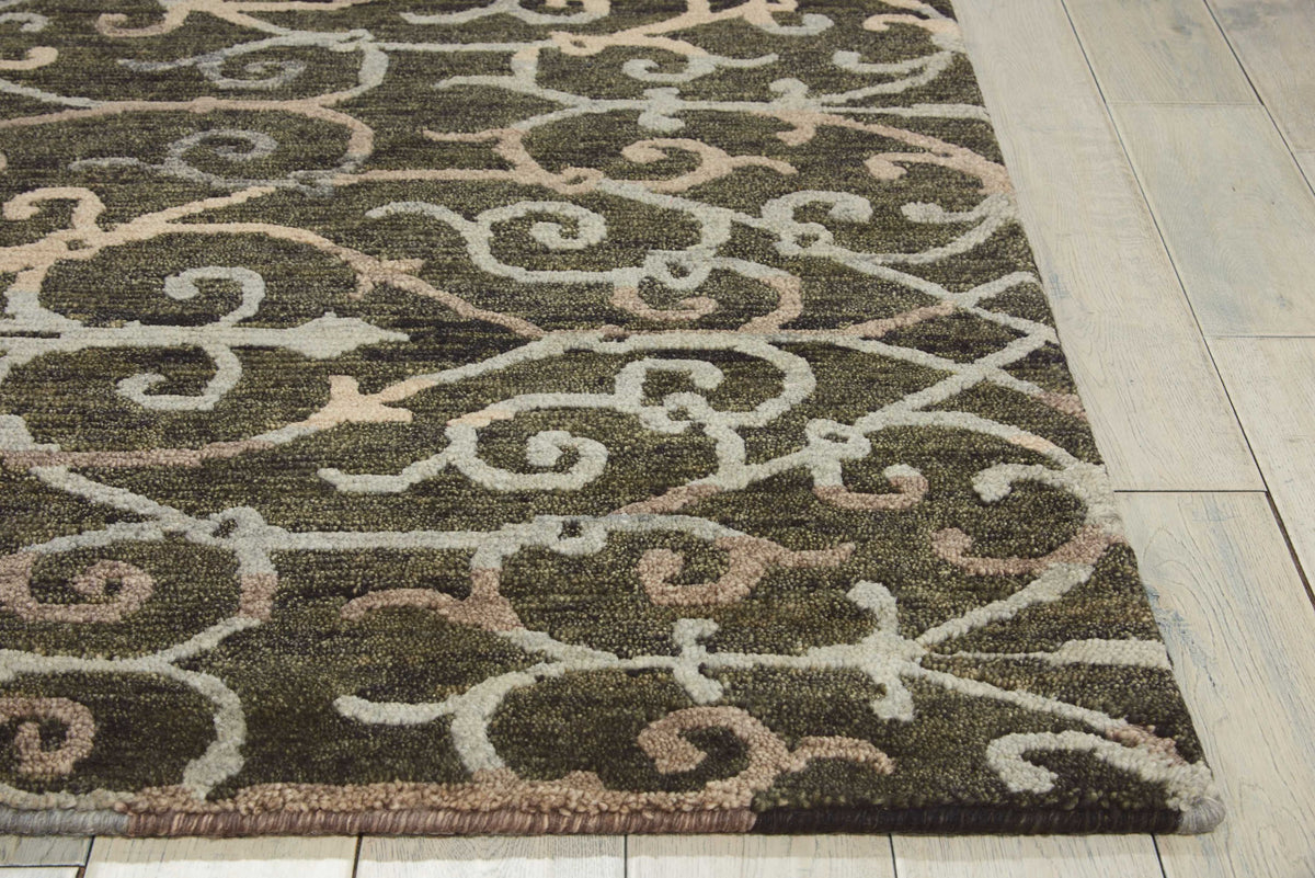 Tahoe Modern MTA05 Charcoal Knotted Rug