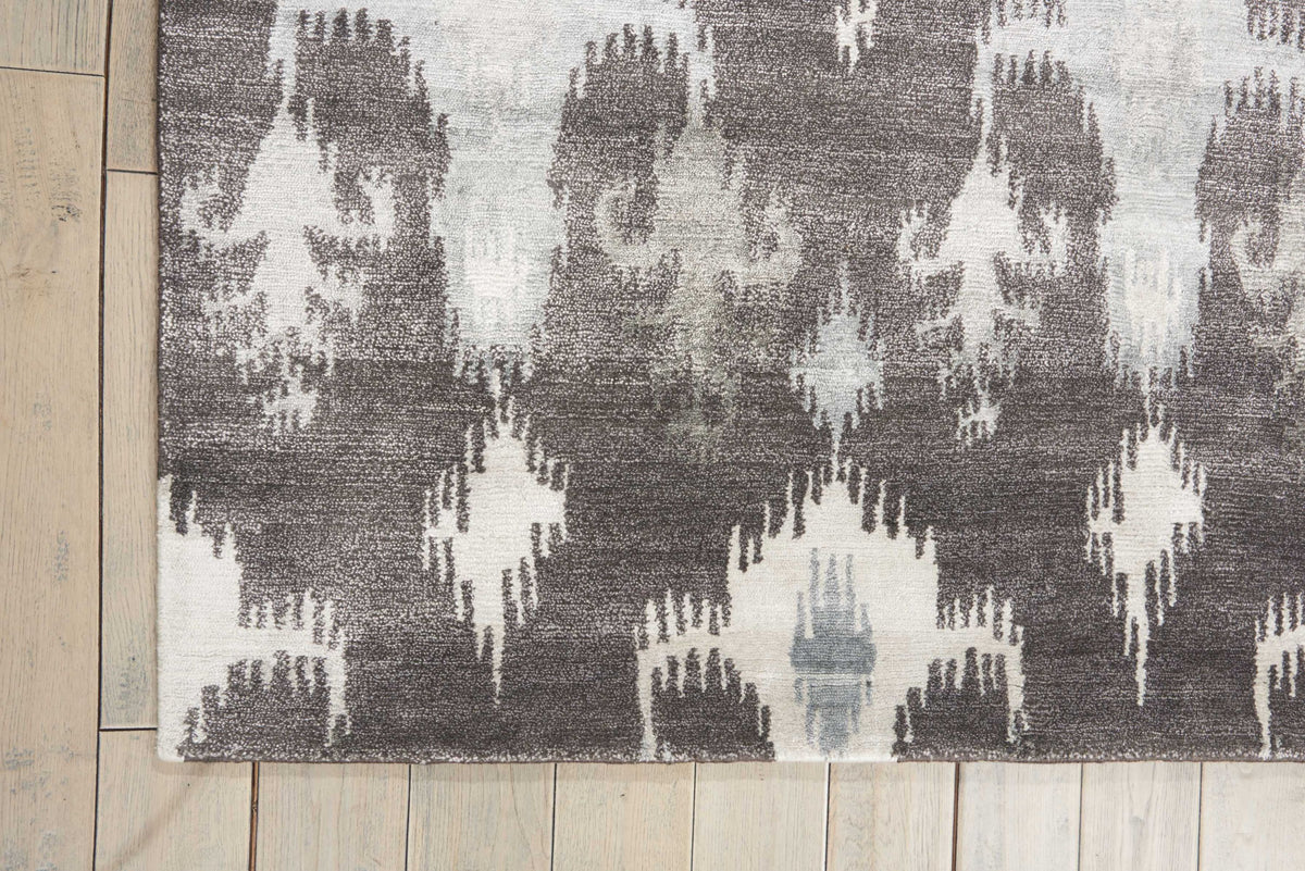 Silk Shadows SHA09 Grey Knotted Rug