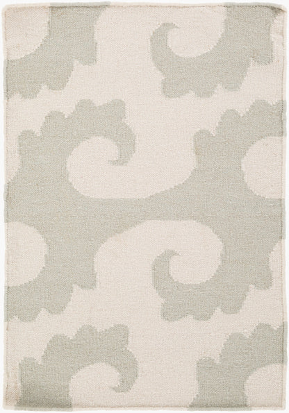 Alfombra decorativa de lana hecha a mano Yacht Club YTC-2012 de 2' x 3'