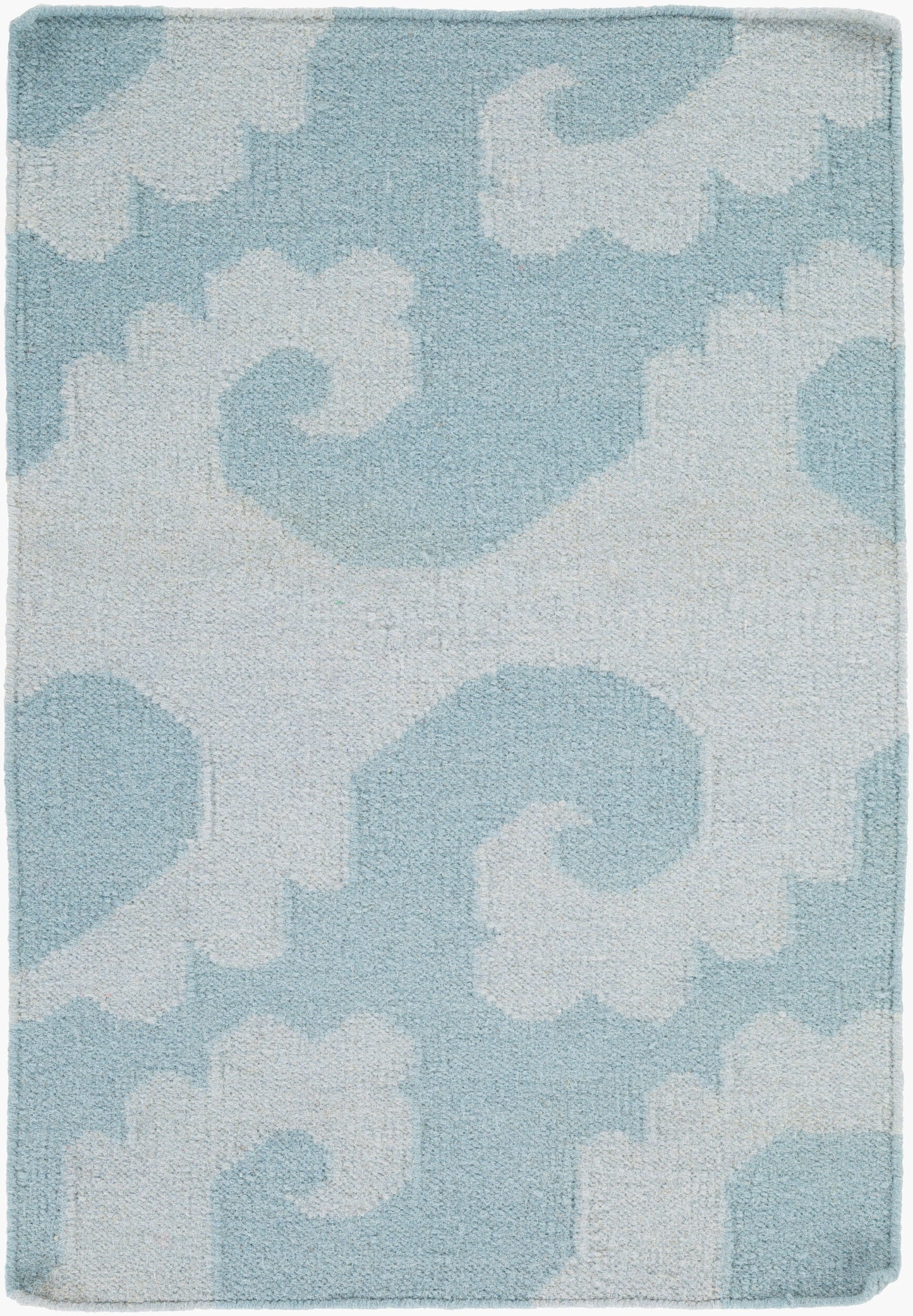 Alfombra decorativa de lana hecha a mano Yacht Club YTC-2013 de 2' x 3'