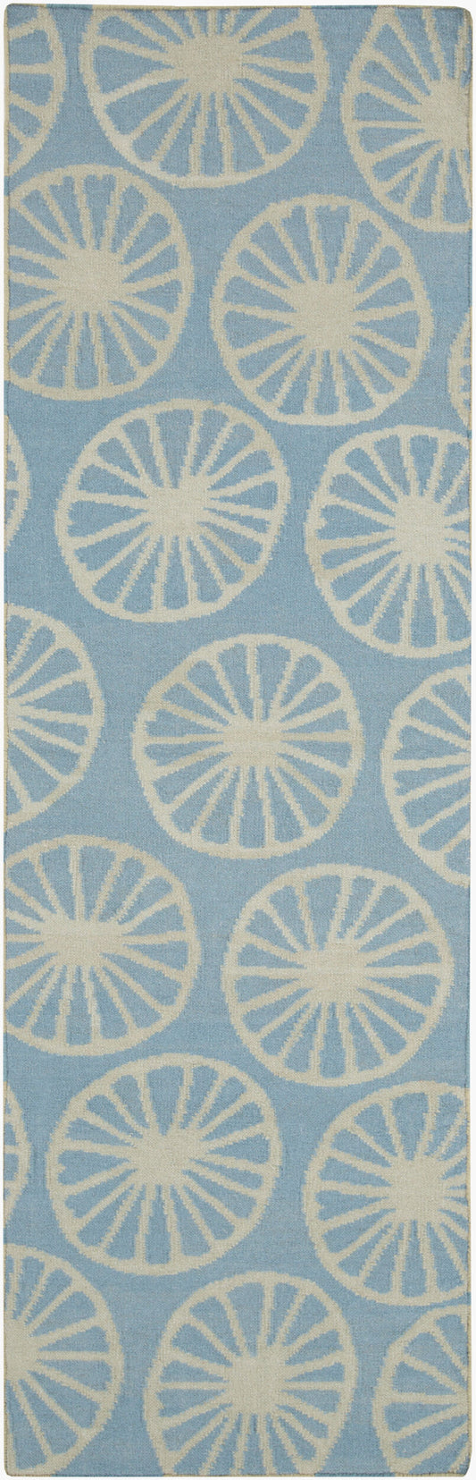 Yacht Club YTC-2018 8ft Runner Handmade Wool Runner Rug