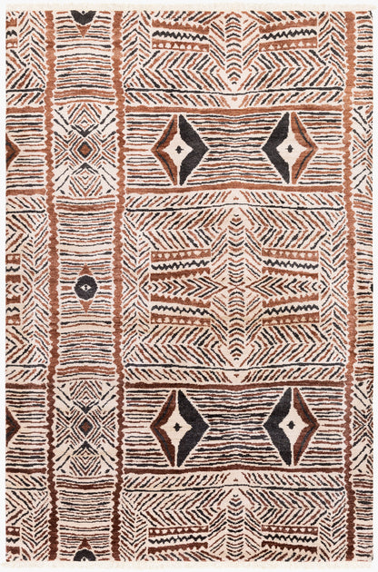 Alfombra de seda sintética hecha a mano Zambia ZAM-1000 de 2,44 m x 3,05 m