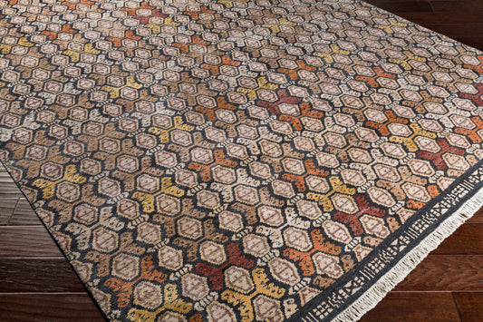 Zambia ZAM-1002 2' x 3' Handmade Faux Silk Accent Rug