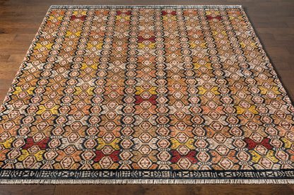 Zambia ZAM-1002 2' x 3' Handmade Faux Silk Accent Rug