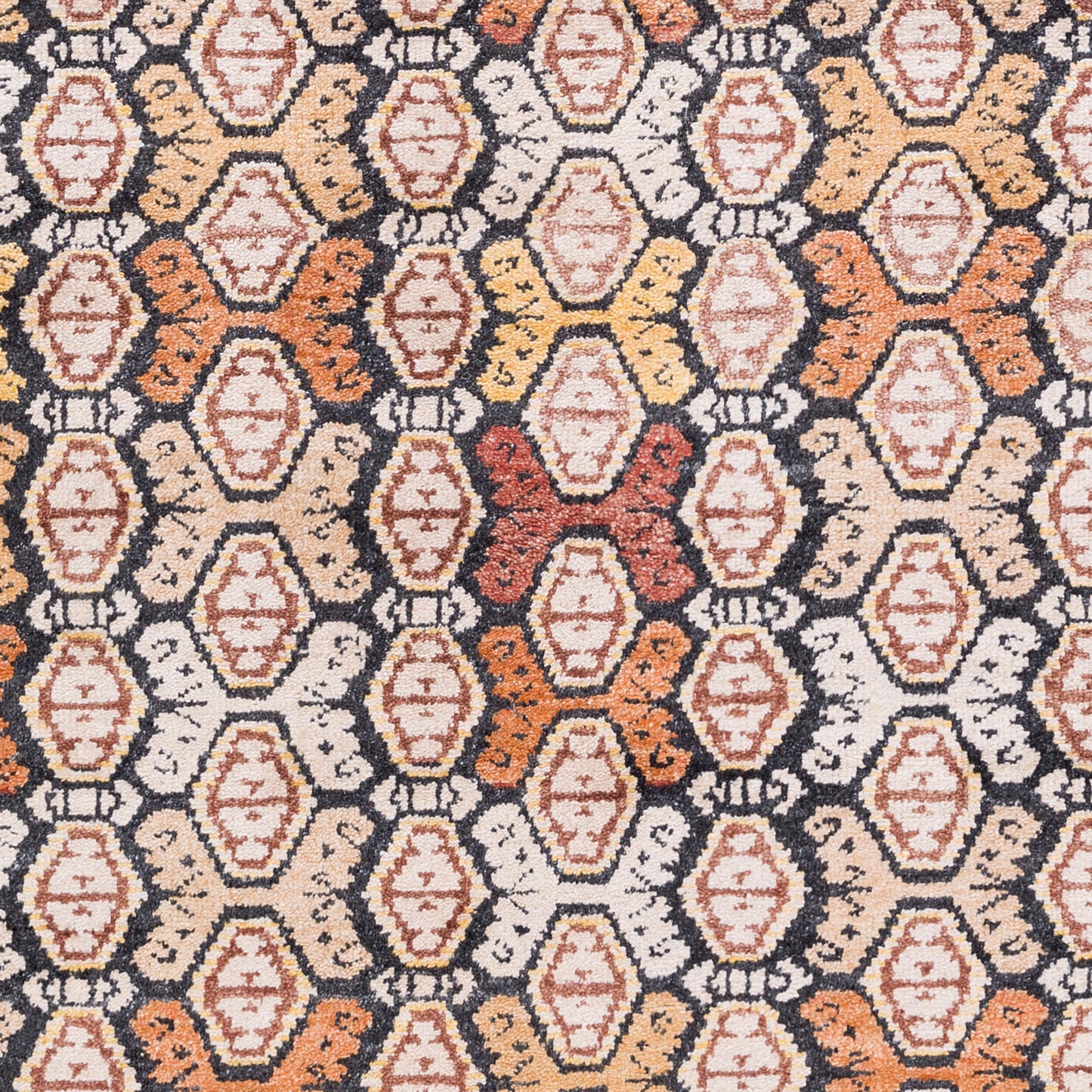 Zambia ZAM-1002 2' x 3' Handmade Faux Silk Accent Rug