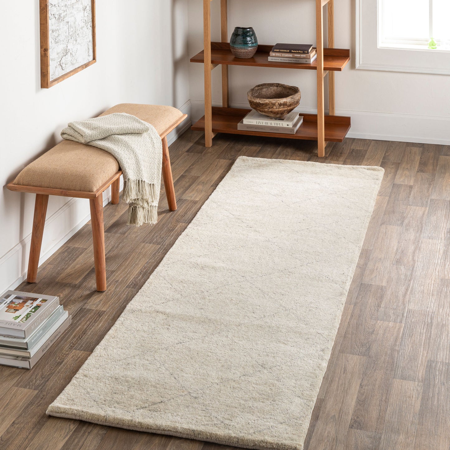 Alfombra de corredor hecha a mano Zara ZAR-2301 de 8 pies