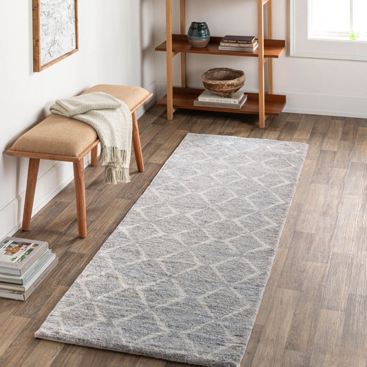 Alfombra de corredor hecha a mano Zara ZAR-2304 de 8 pies