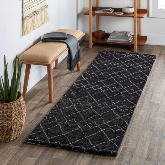 Zara ZAR-2305 8ft Runner Handmade Runner Rug