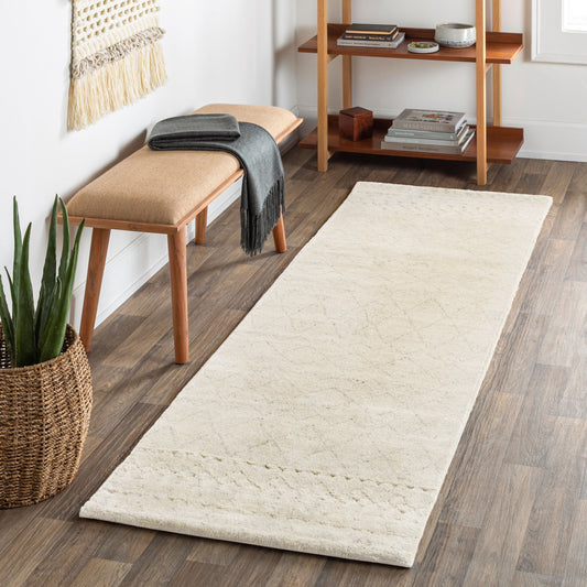 Alfombra de corredor hecha a mano Zara ZAR-2306 de 8 pies