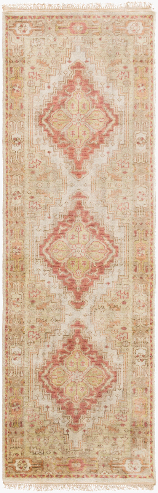 Zeus ZEU-7819 8ft Runner Handmade Wool Runner Rug