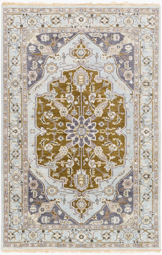 Zeus ZEU-7823 Alfombra de lana hecha a mano de 9' x 12'