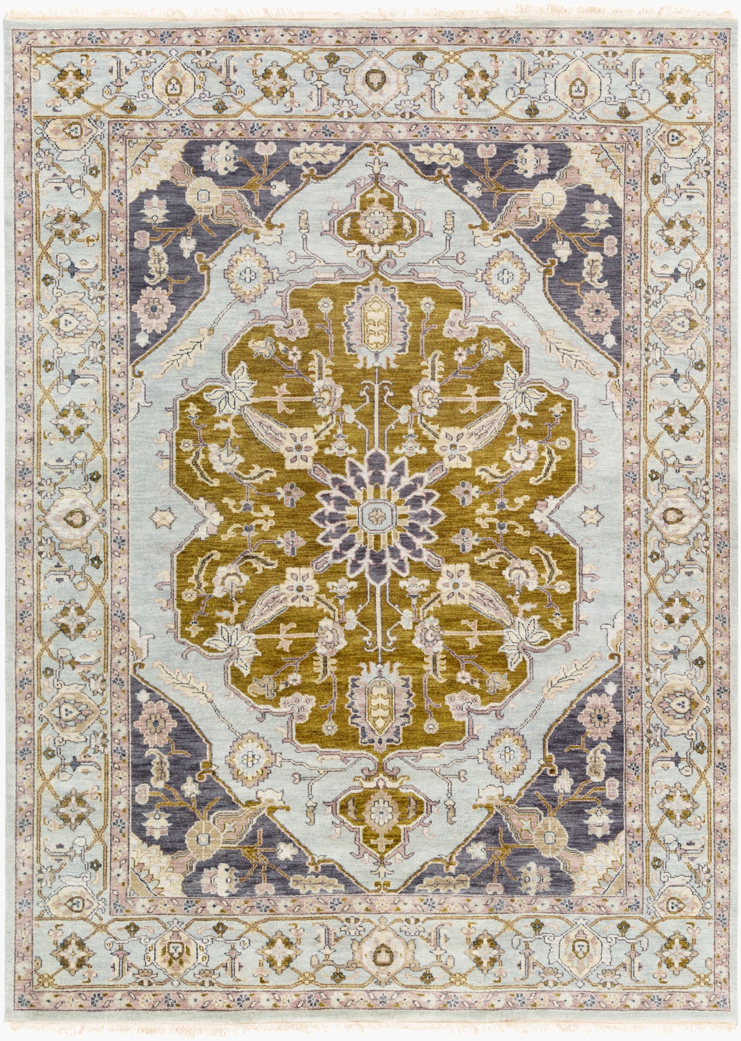 Zeus ZEU-7823 Alfombra de lana hecha a mano de 8' x 11'