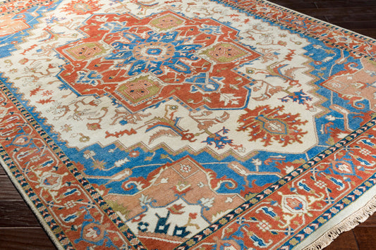 Zeus ZEU-8002 2' x 3' Handmade Wool Accent Rug