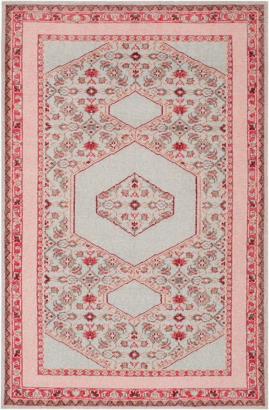 Alfombra de lana hecha a mano Zahra ZHA-4007 de 1,52 m x 2,74 m