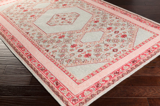 Alfombra de lana hecha a mano Zahra ZHA-4007 de 1,52 m x 2,74 m