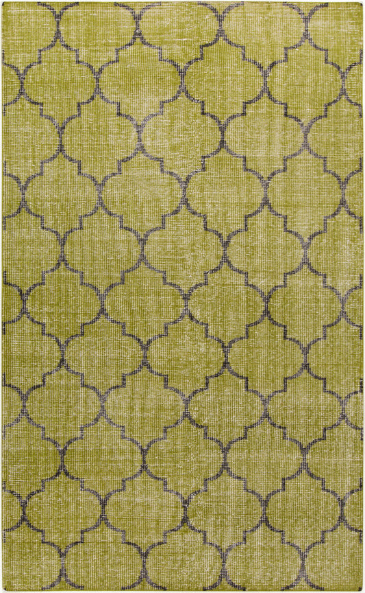Alfombra de lana hecha a mano Zahra ZHA-4012 de 1,52 m x 2,74 m