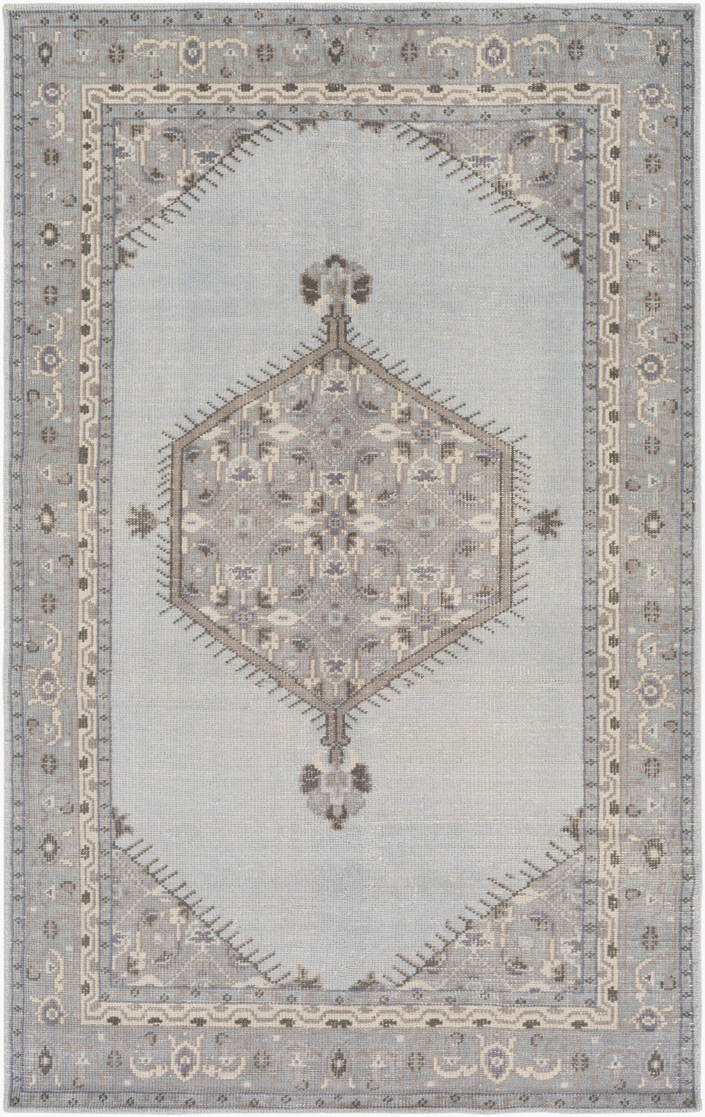 Zahra ZHA-4028 5' x 9' Handmade Wool Area Rug