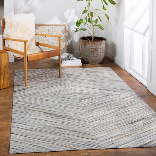 Zander ZND-1003 2' x 3' Handmade Accent Rug