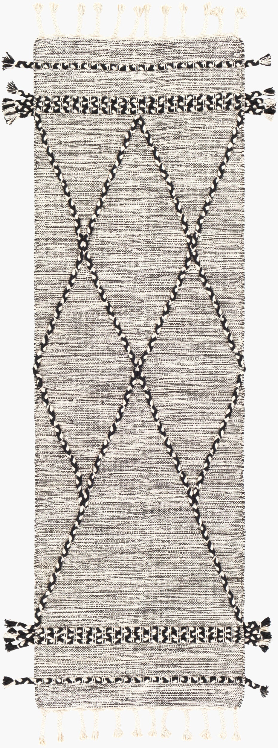 Zanafi ZNF-2300 Alfombra de pasillo hecha a mano de 8 pies