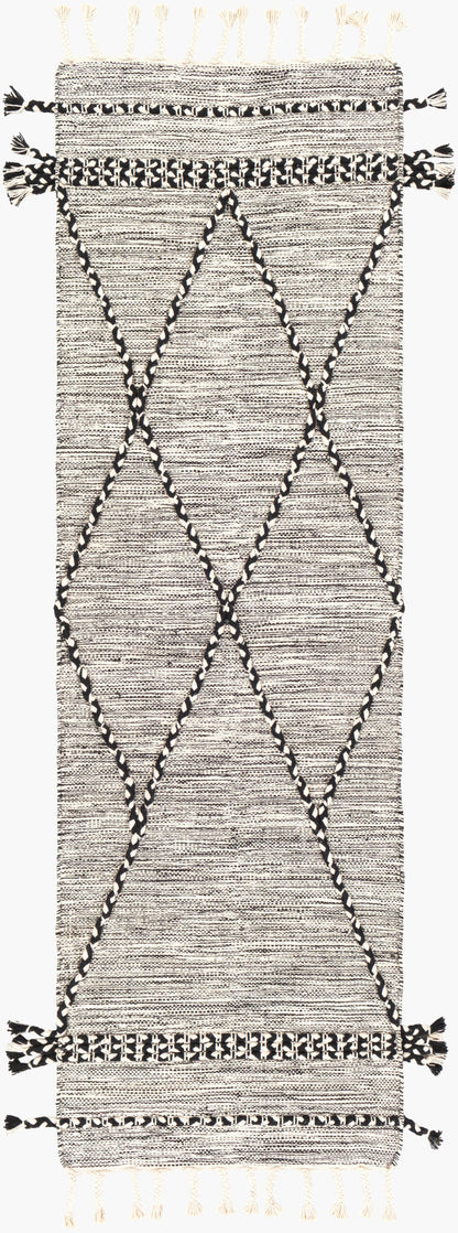 Zanafi ZNF-2300 Alfombra de pasillo hecha a mano de 8 pies