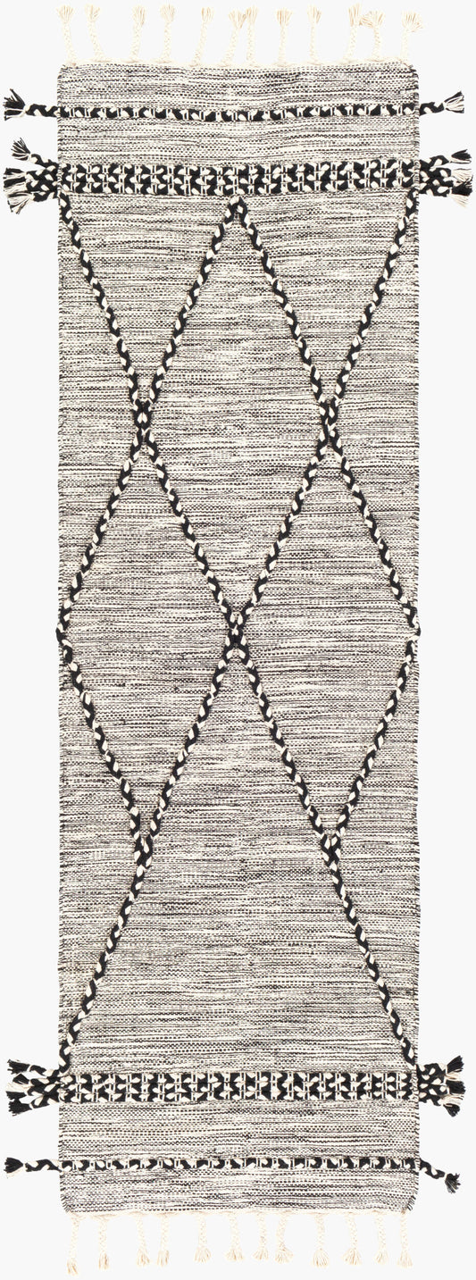 Zanafi ZNF-2300 Alfombra de pasillo hecha a mano de 8 pies