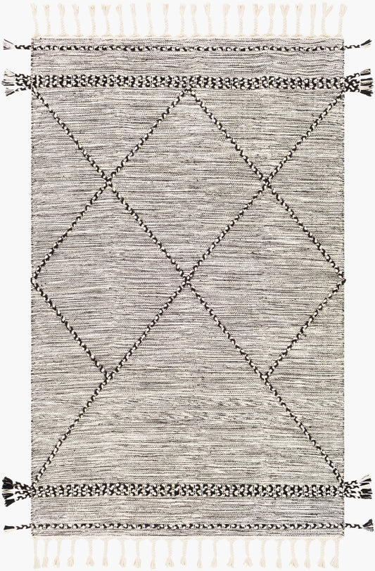 Zanafi ZNF-2300 Alfombra decorativa hecha a mano de 2' x 3'