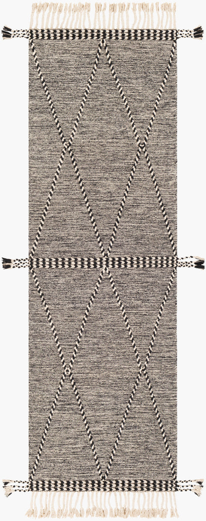 Zanafi ZNF-2301 8ft Runner Handmade Runner Rug
