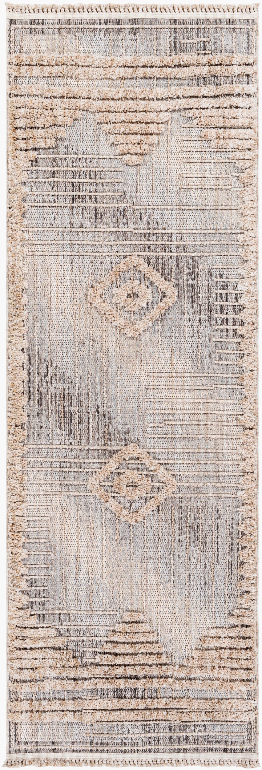 Zaragoza ZRZ-2305 7ft Runner Machine Woven Runner Rug