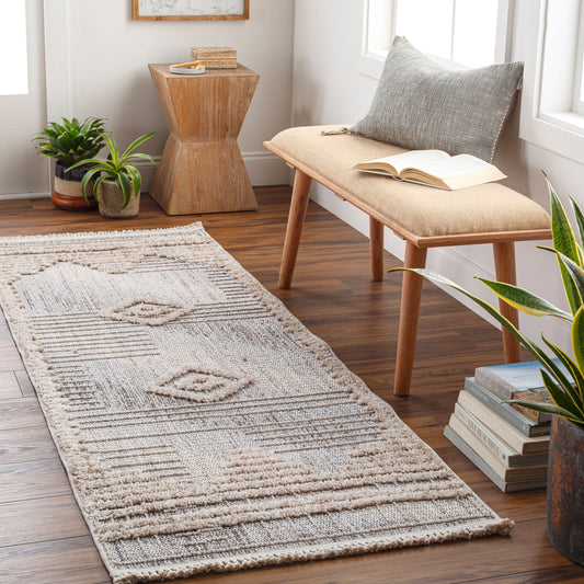Zaragoza ZRZ-2305 7ft Runner Machine Woven Runner Rug