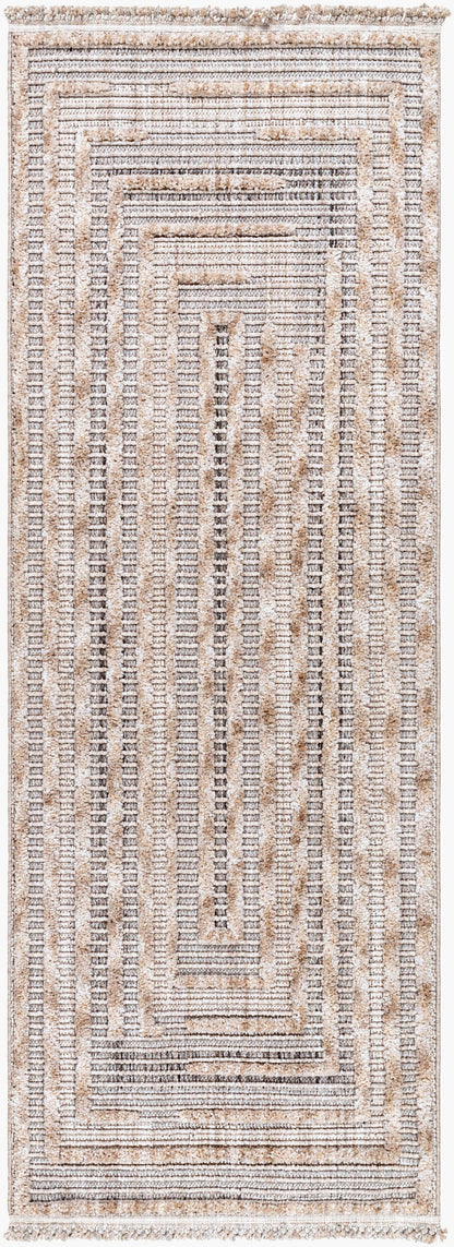 Zaragoza ZRZ-2315 7ft Runner Machine Woven Runner Rug