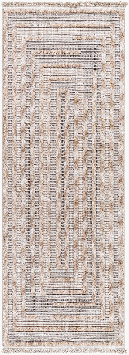 Zaragoza ZRZ-2315 7ft Runner Machine Woven Runner Rug