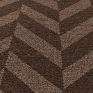 Close-up of the chevron weave on the Central Park AWHP-4030 hand-loomed rug