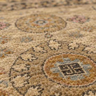 Close-up of the wool pile on the Smyrna SMY-2301 hand-knotted rug